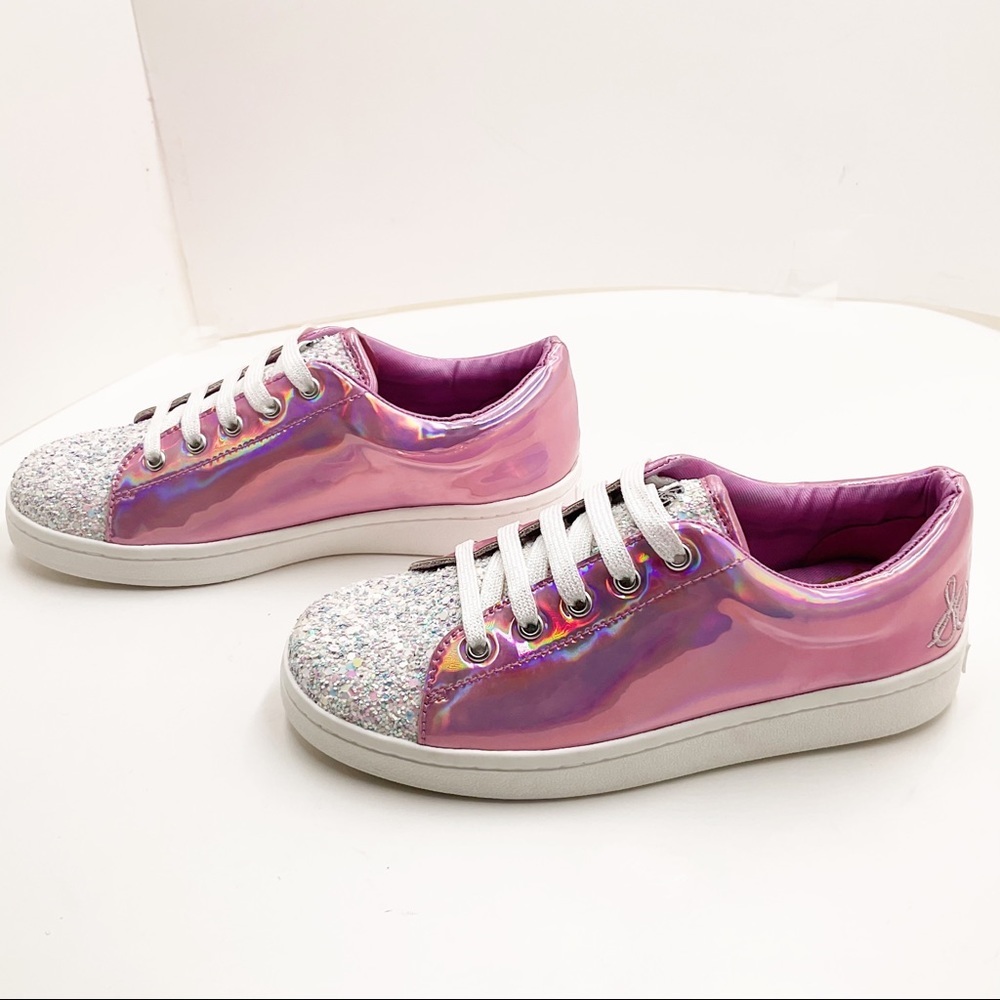 🆕 {Sam Edelman}Blane Metallic & Glitter Sneakers - Picture 2 of 9